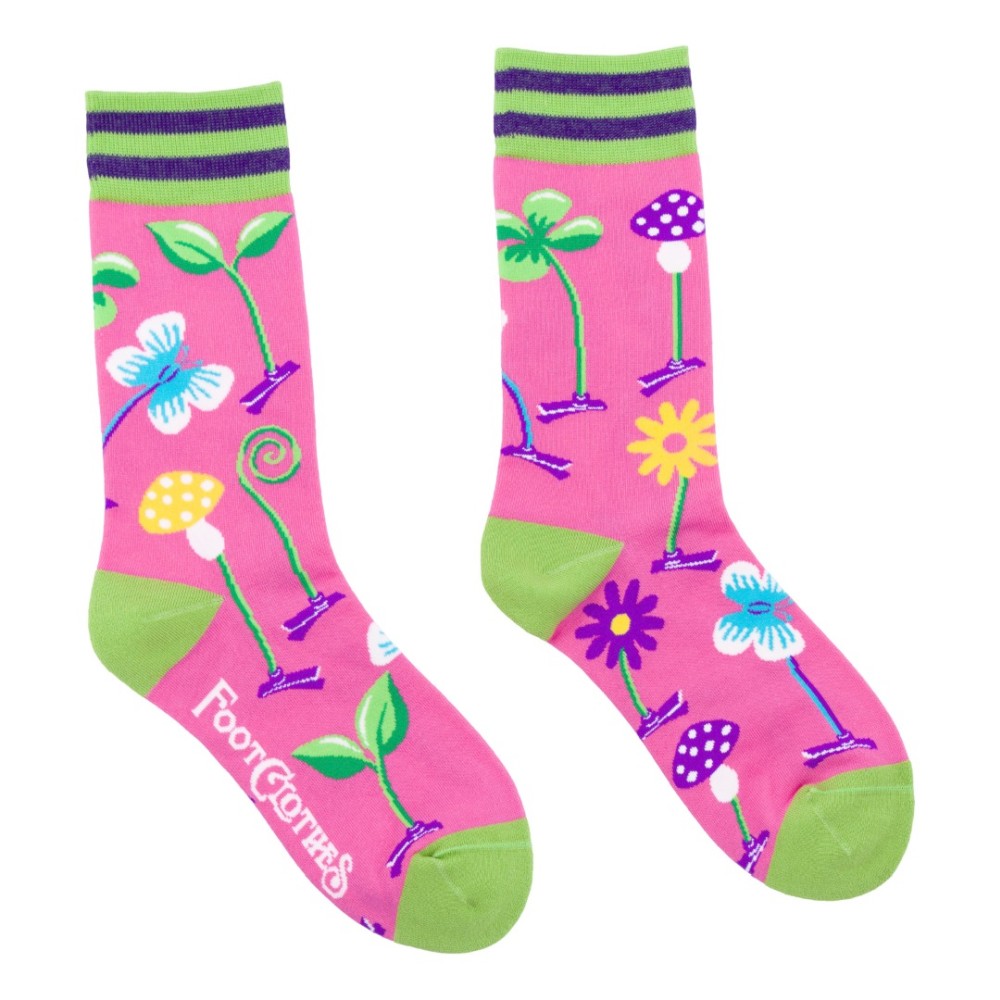 Footclothes - Trippy Clippies UV Reactive Socks - Pink